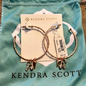 Kendra Scott Shiloh 3/4 Hoop Earrings with Charms